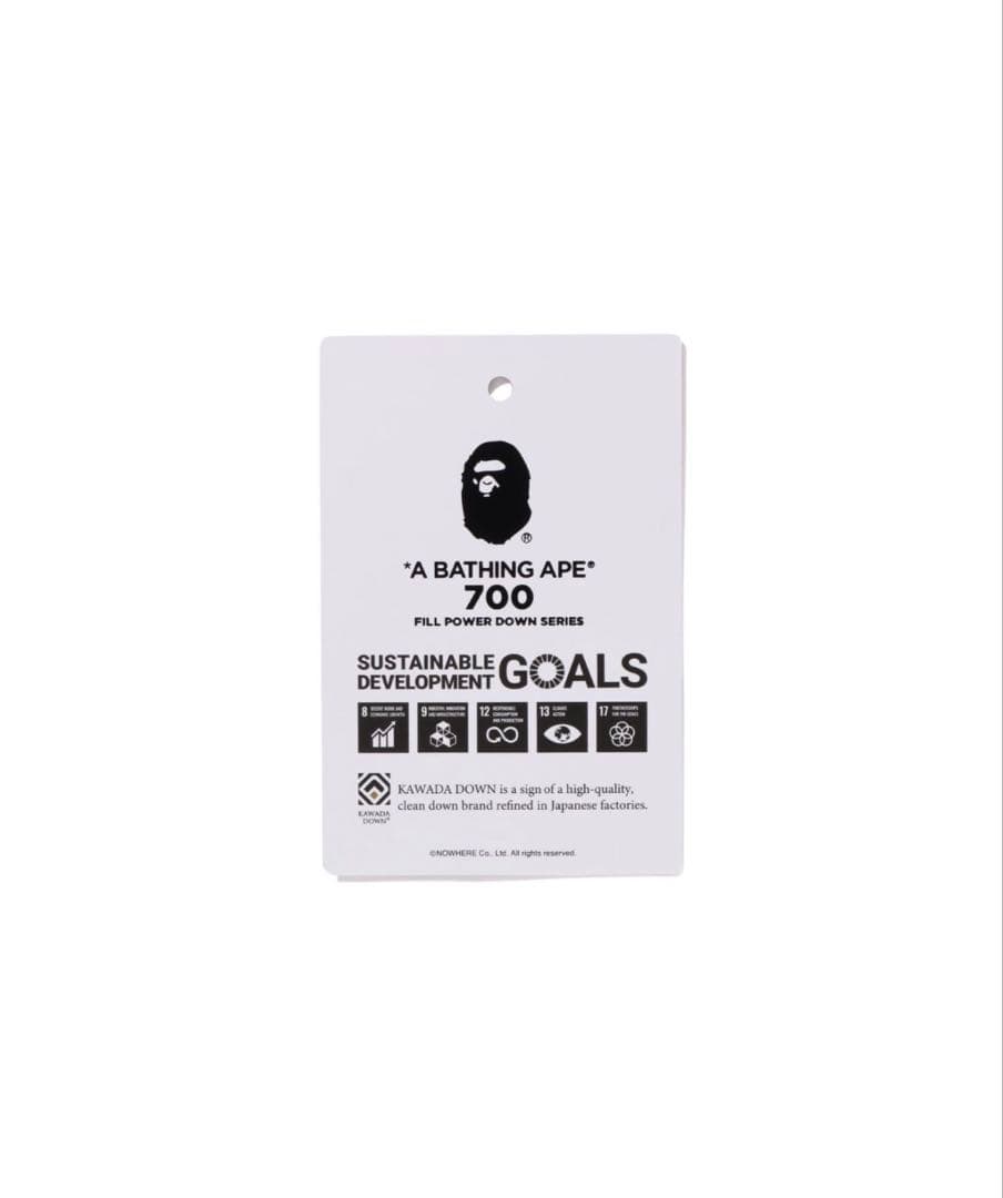 A BATHING APE LEATHER CLASSIC DOWN Sサイズ