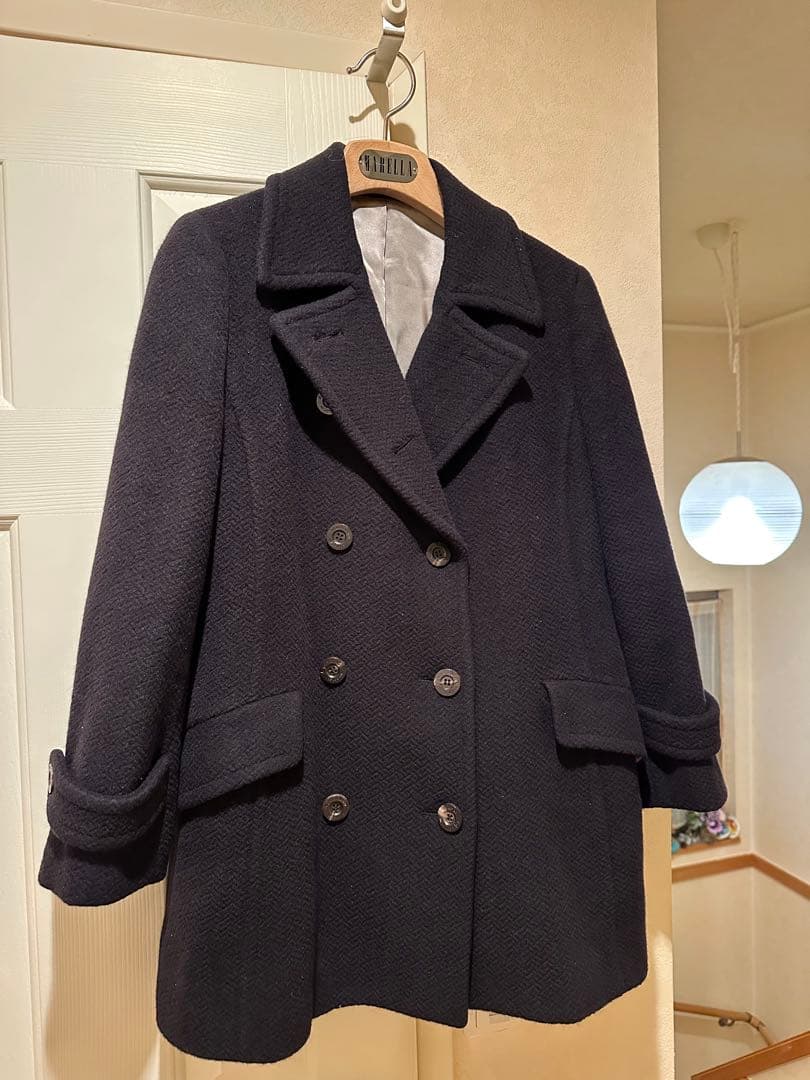 ★Aquascutum★アクアスキュータム★アンゴラ★ピーコート★