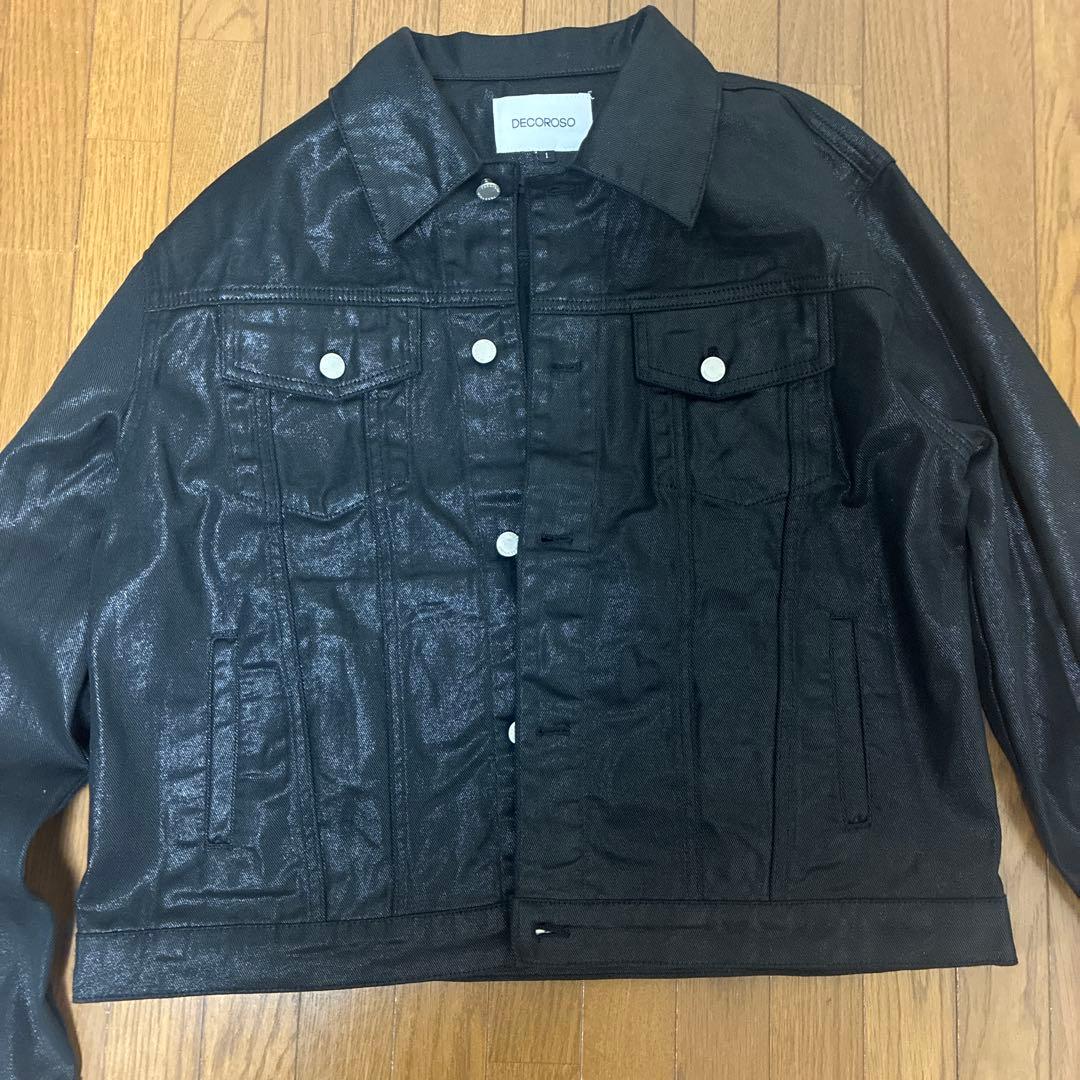 【新品未使用】decorosoコーティングデニムジャケット
