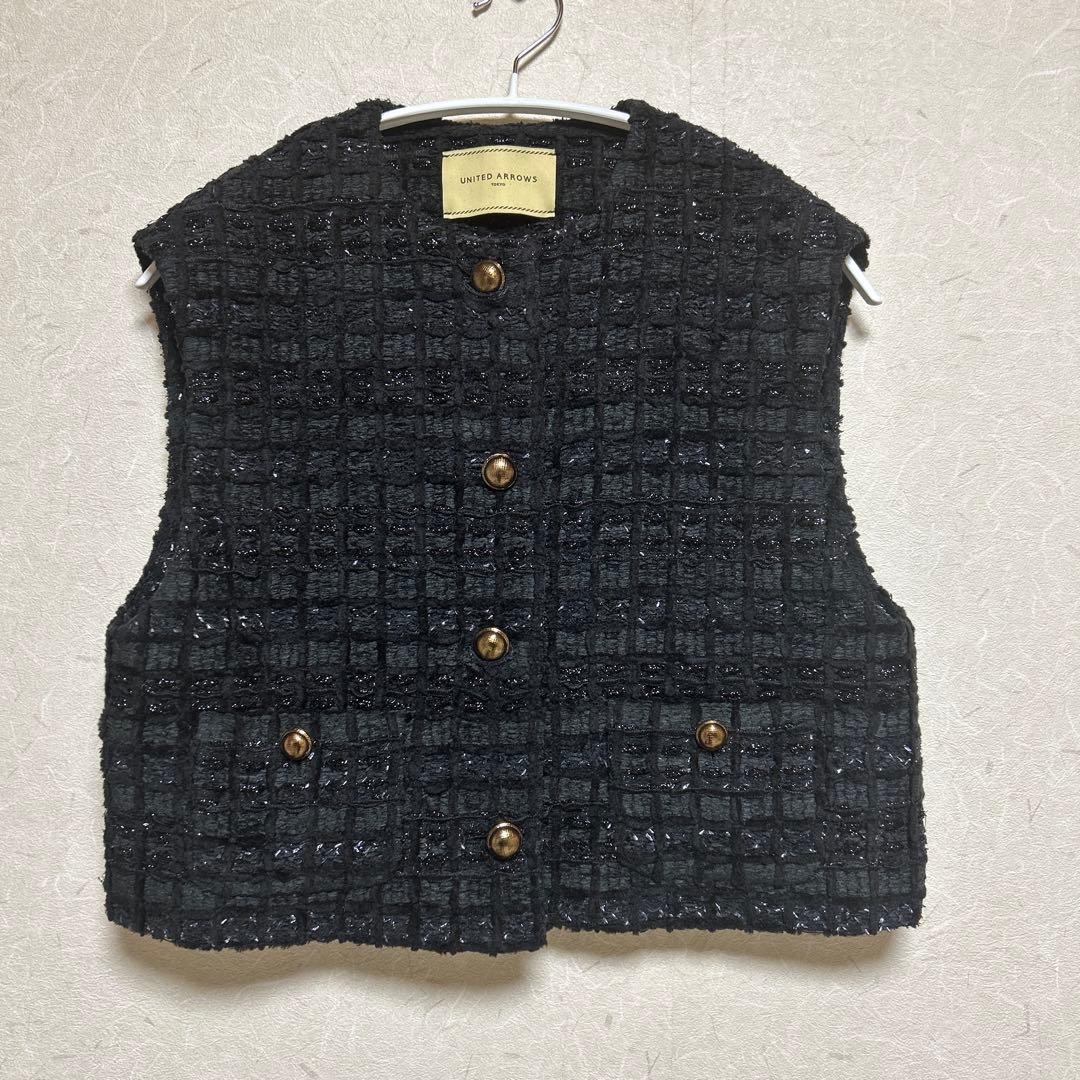 【美品】UNITED ARROWS MALHIA KENT ツイードベスト