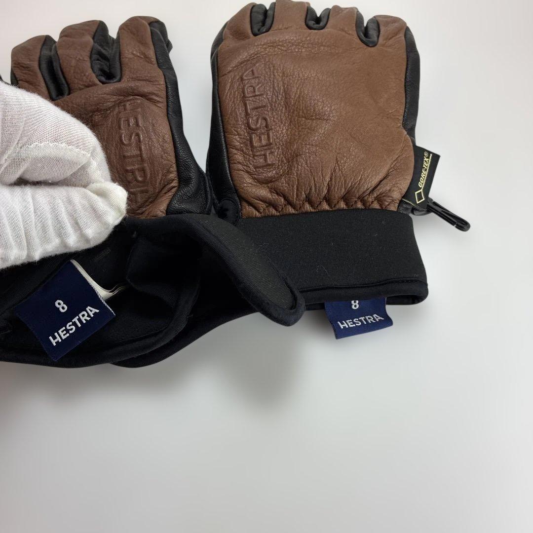 HESTRAスキーグローブ サイズ8 ブラウン/ブラック
