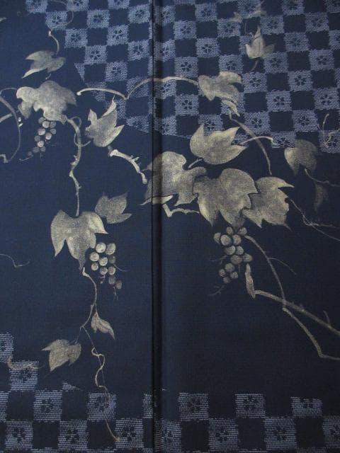 未着用に近い！さが美製＊純泥染＊７マルキ＊本場大島紬＊訪問着＊１５２ｃｍ＊裄６３