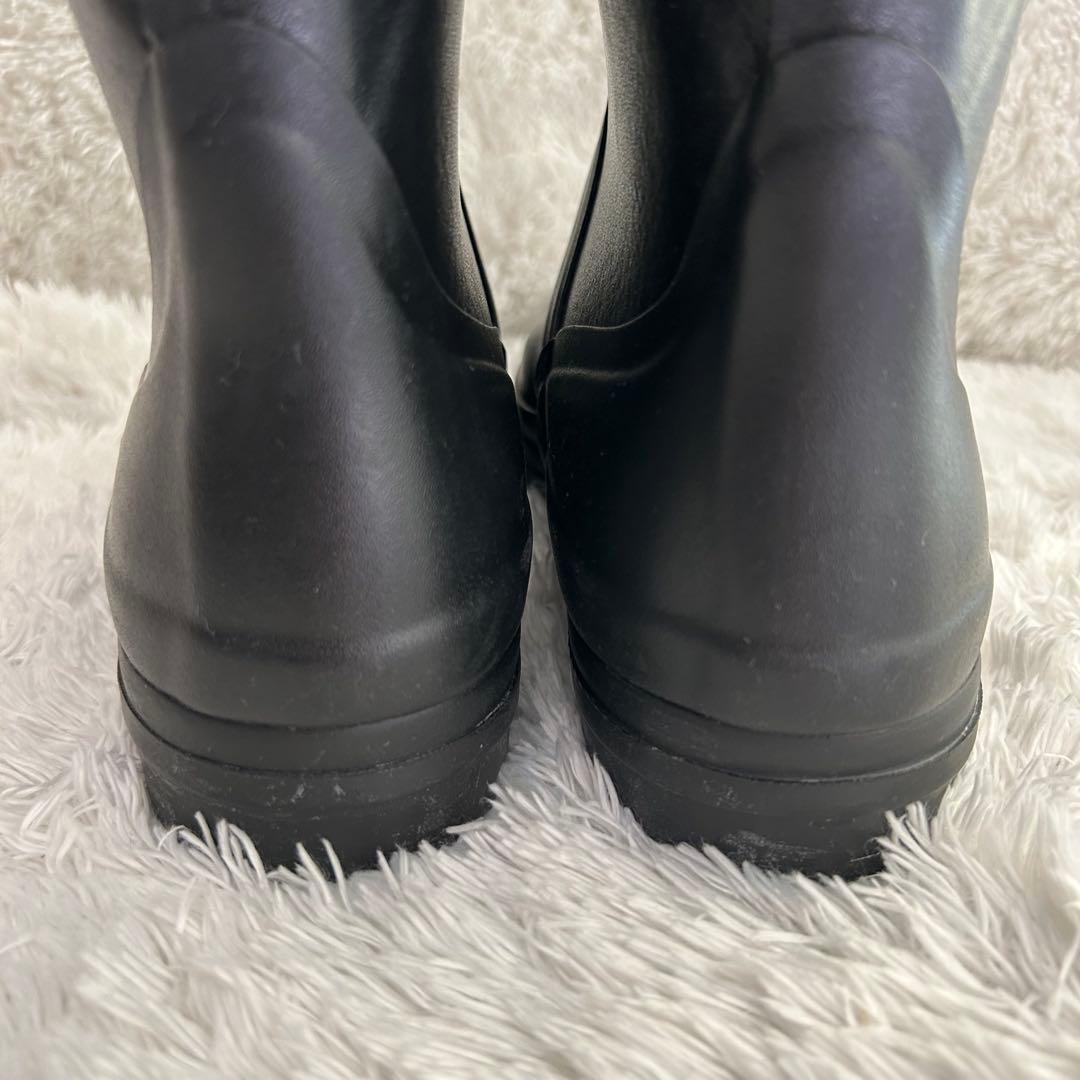 【試着のみ】エーグル AIGLE レインブーツ ロング　ブラック　38(24)