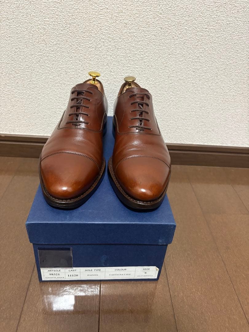 ジャランスリワヤ　ブラウン　6 シューツリー付　25.5cm