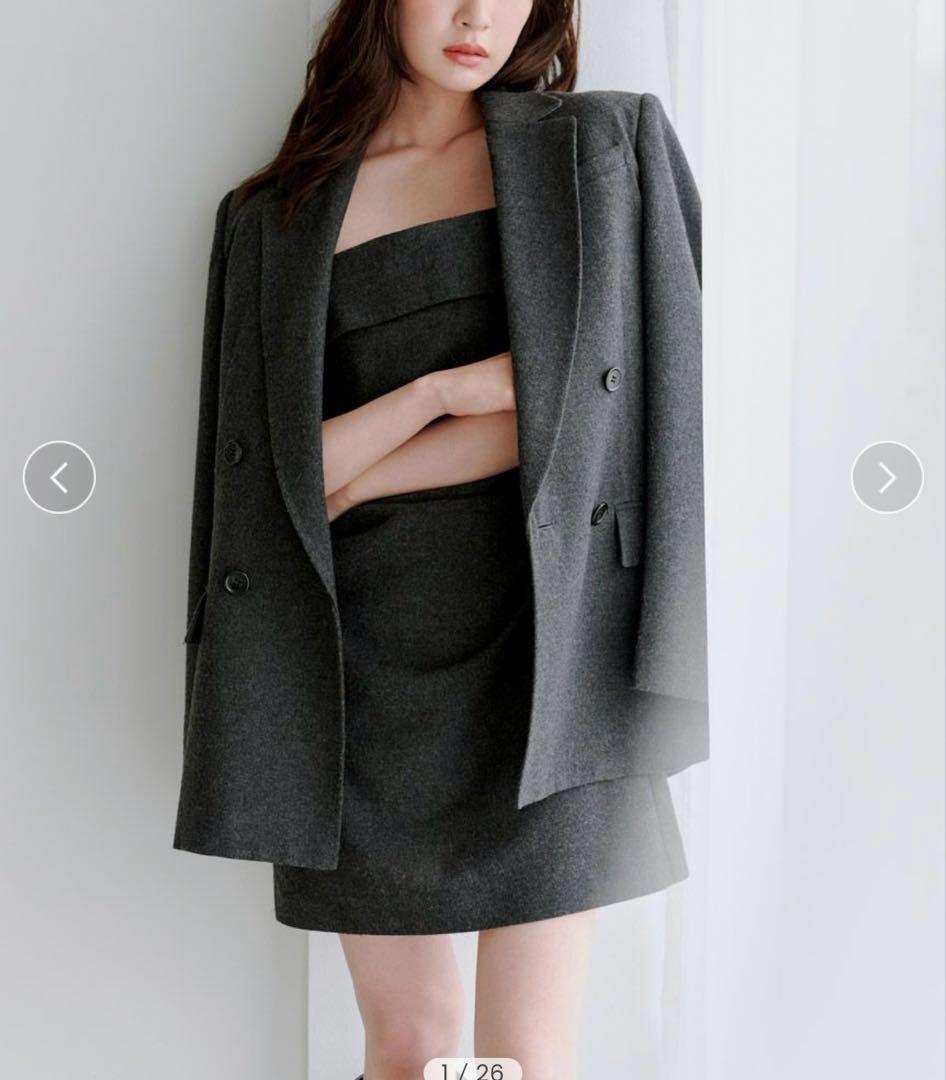 SNIDEL オーバーサイズウールジャケット