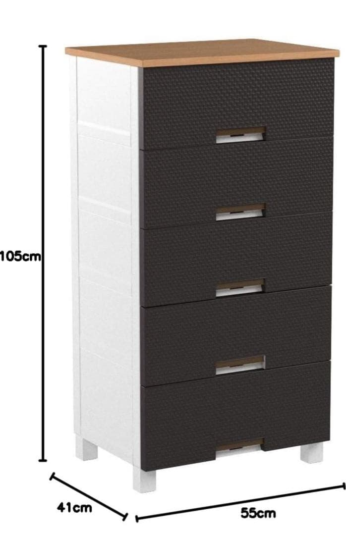 フィッツプラス メッシュ FM5505 5段 キャスター付き