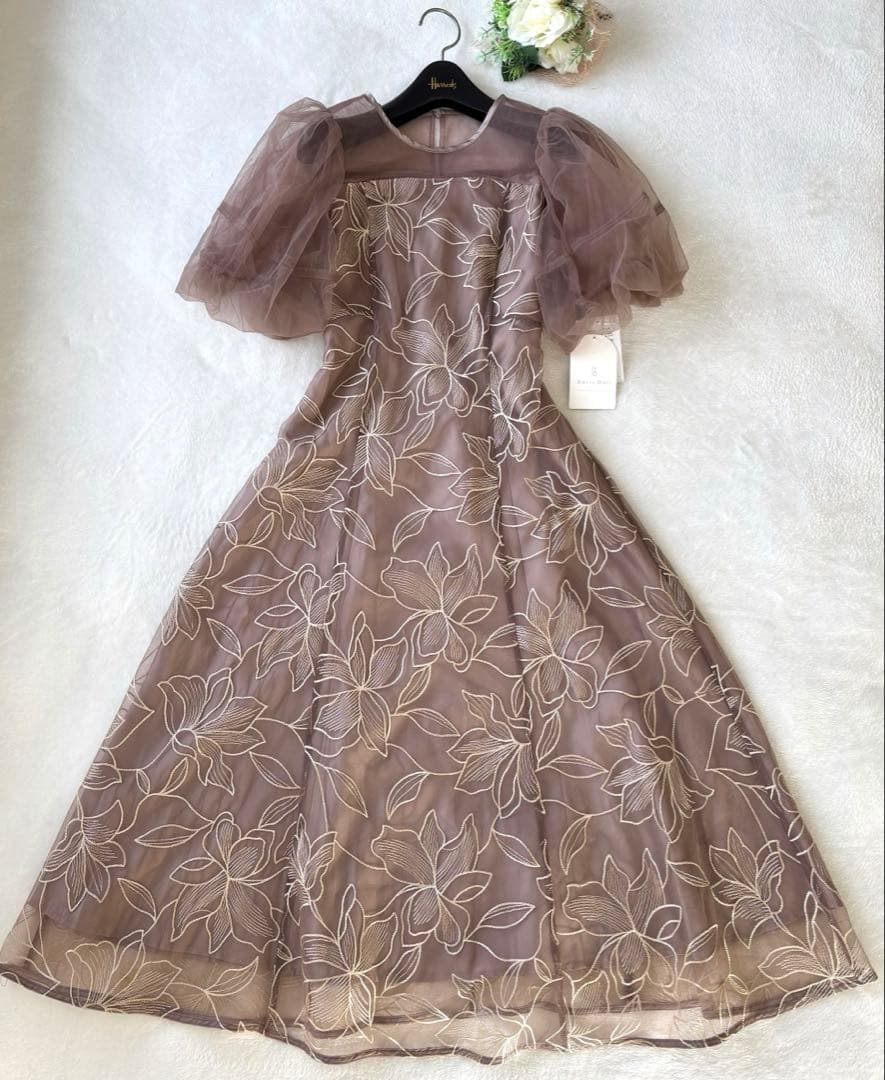 再値下げ　新品タグ付　ドリードール　リリーパターン　レース　ドレス　25AW