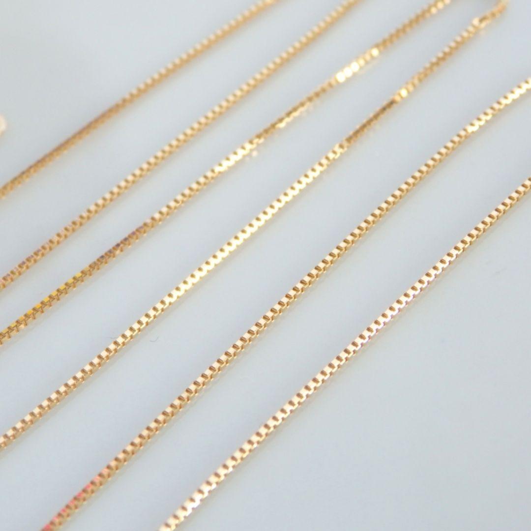 HANA　k18アンクレット　ベネチアンチェーン　0.7㎜幅　つけっぱなし