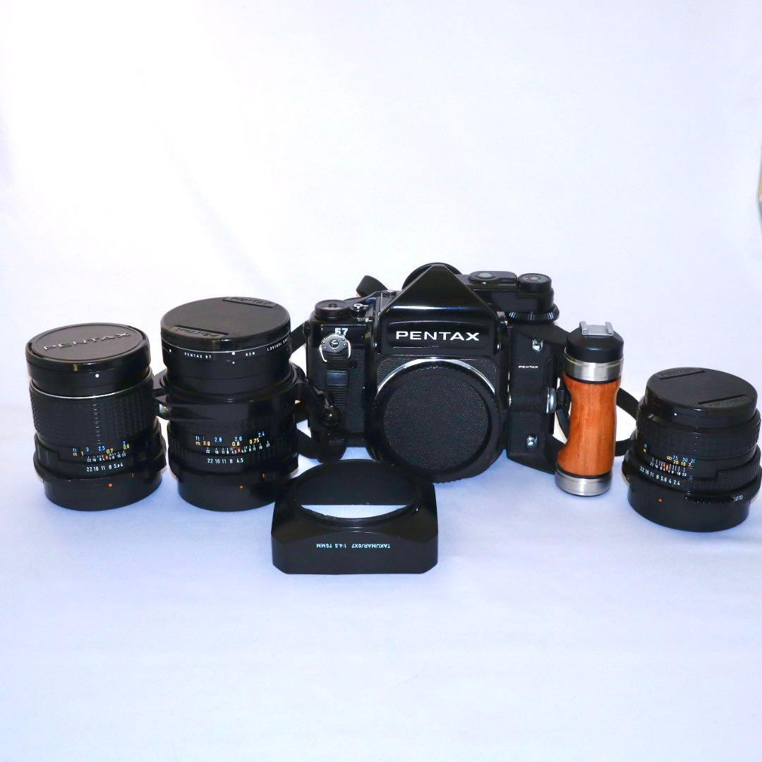 【極美品】PENTAX 67 レンズ3本付 動作確認済み