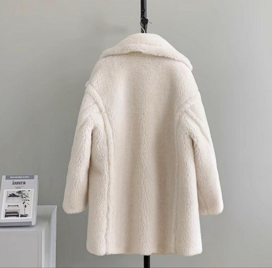 テディコート　ウール　ホワイト　ショート　lilirena 新品未使用