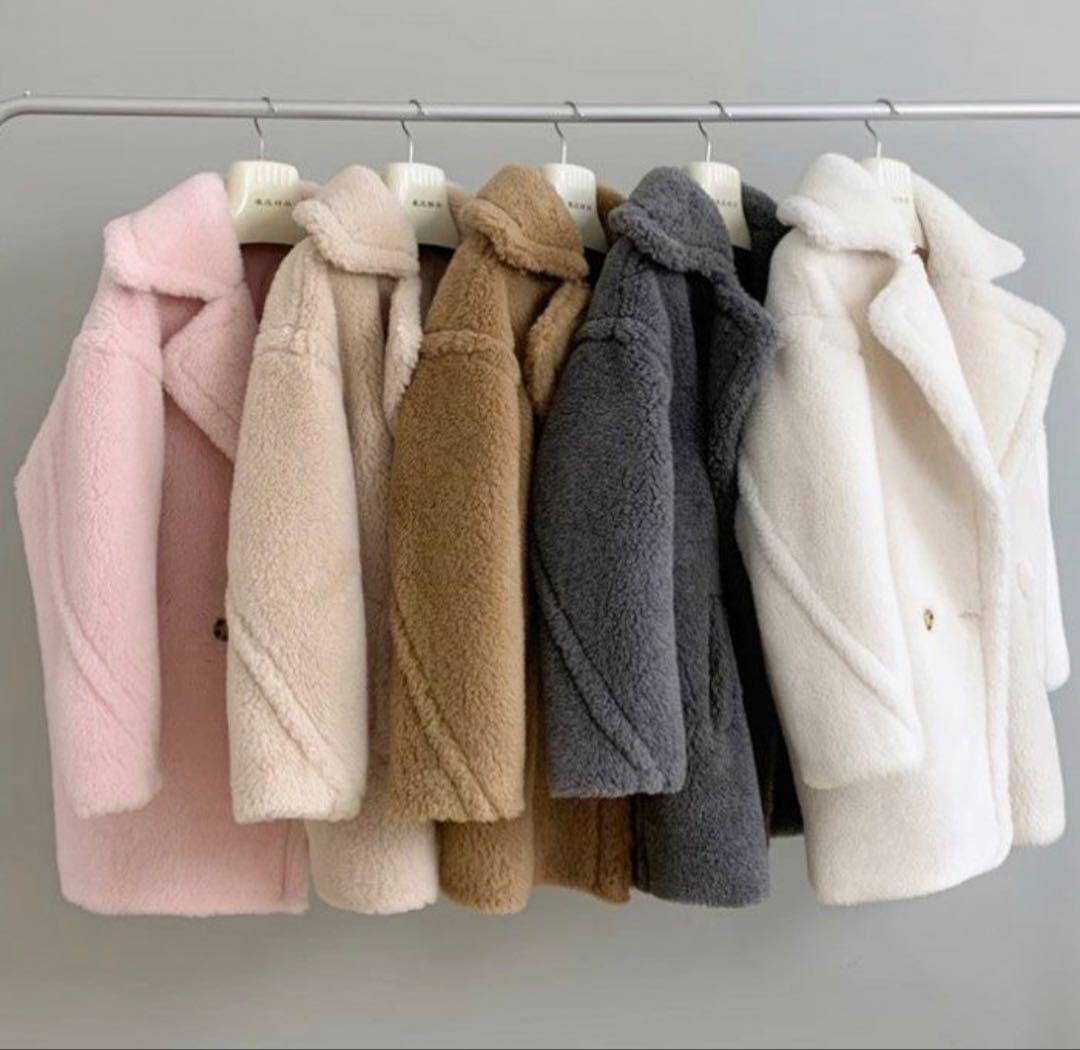 テディコート　ウール　ホワイト　ショート　lilirena 新品未使用