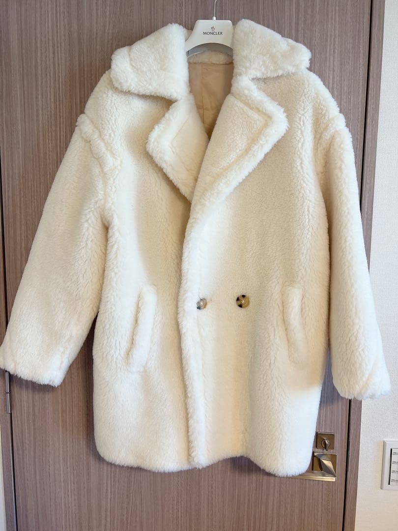 テディコート　ウール　ホワイト　ショート　lilirena 新品未使用