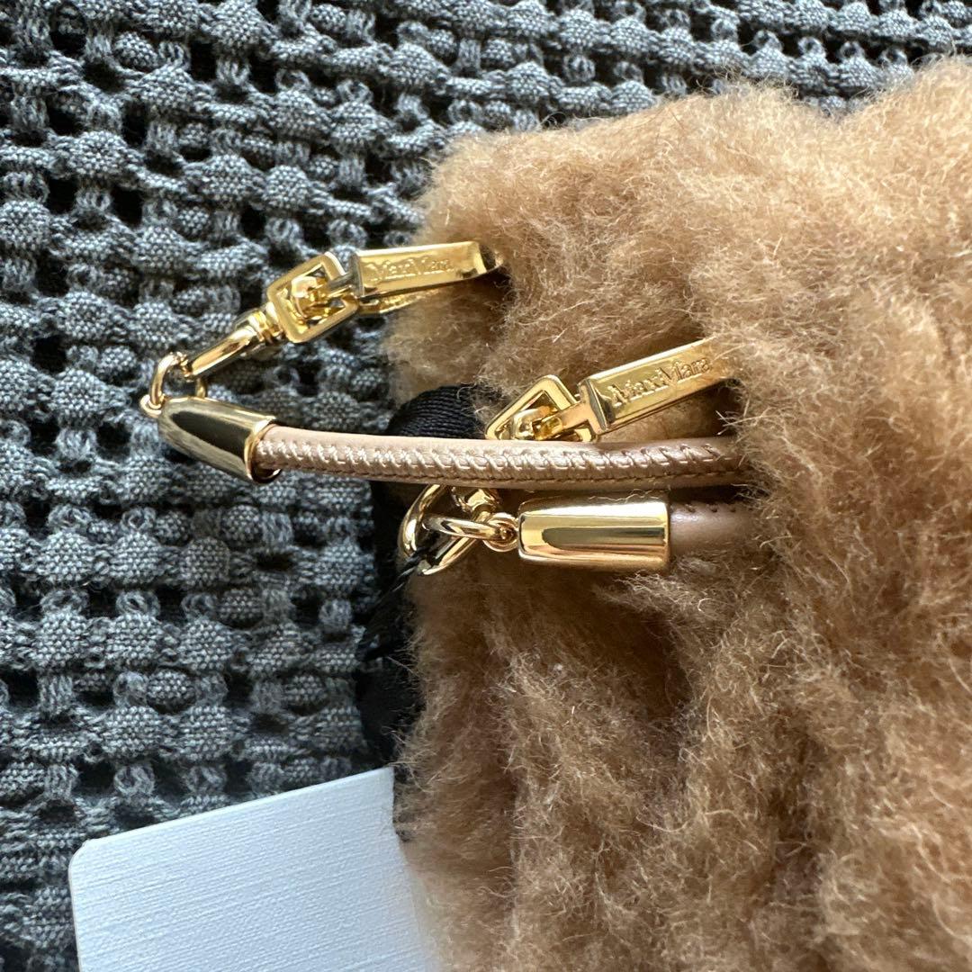 新品 マックスマーラ オンブラート テディベアミトン　キャメル