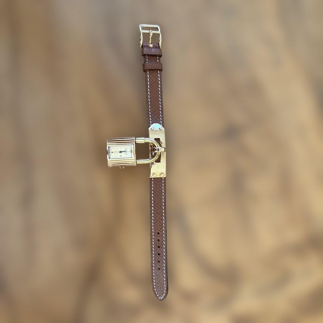 エルメス HERMES ケリーウォッチ レディース 腕時計 ゴールド ブラウン