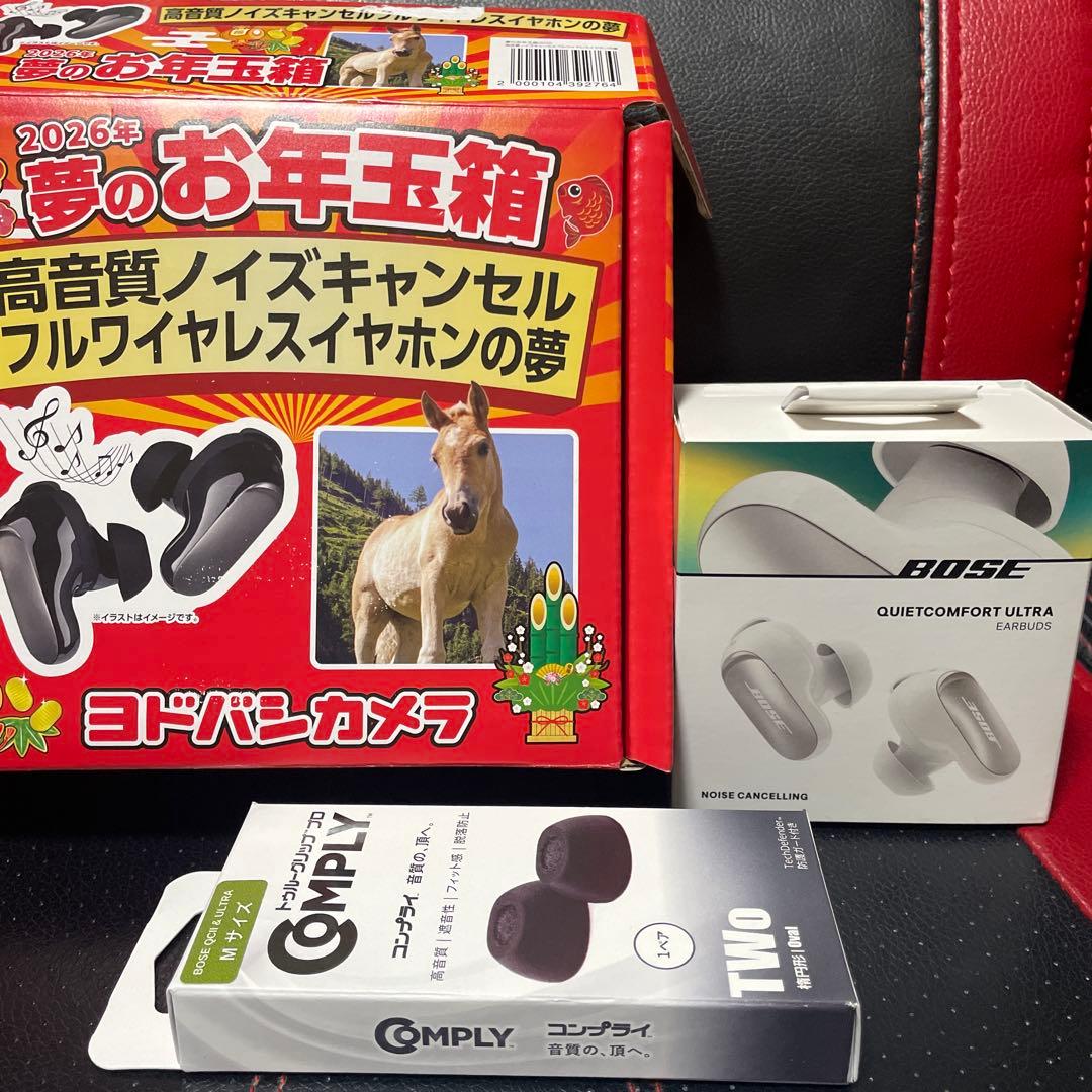 ヨドバシカメラ夢のお年玉箱ワイヤレスイヤホンノイズキャンセル