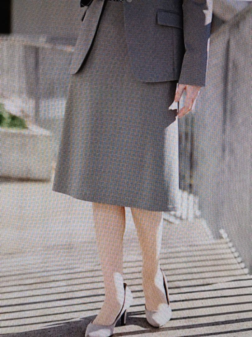 【TRANS WORK】ジャケット42・スカート40 グレー系