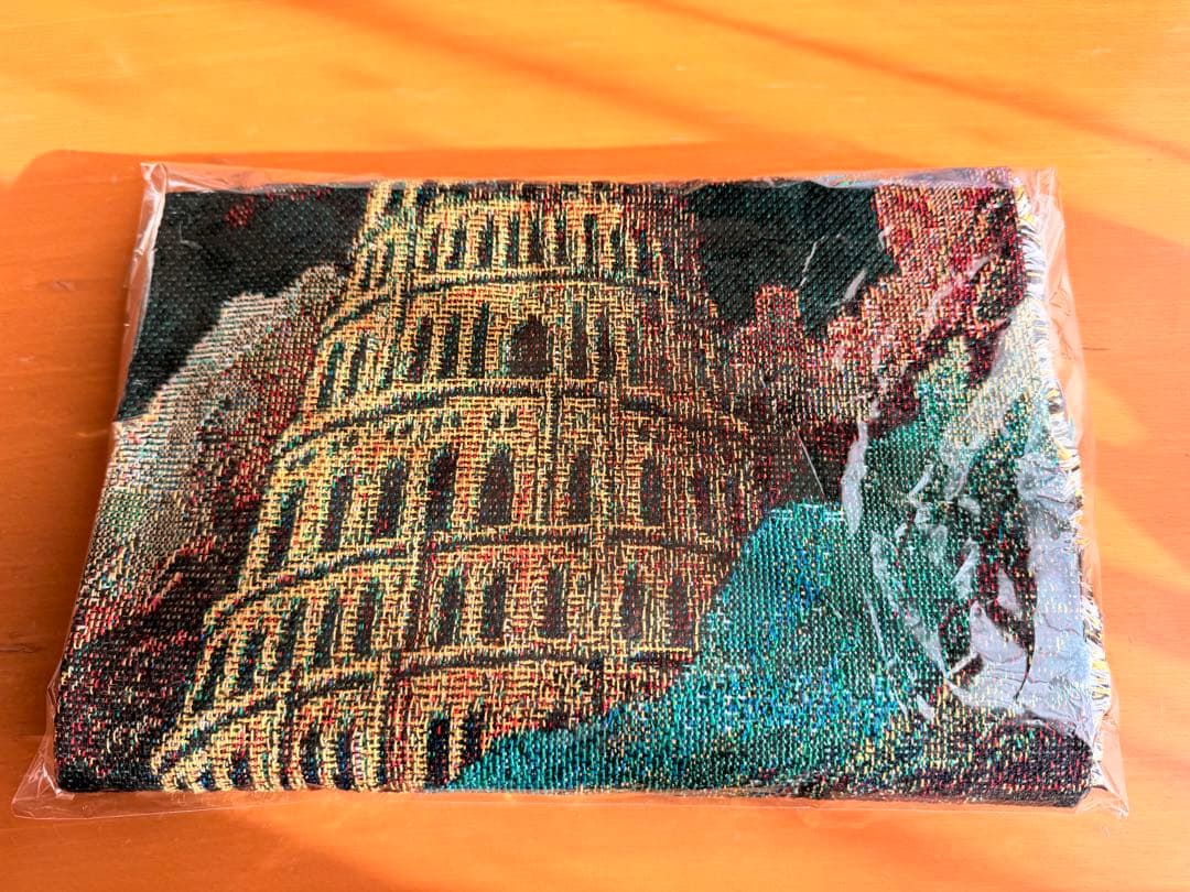 Mrs. GREEN APPLE バベルの塔ゴブラン織りマルチクロス　ラグ