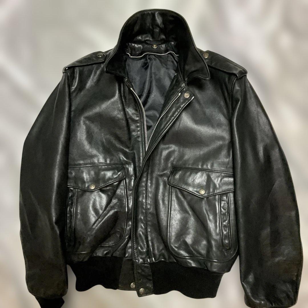 Schott 184SM ブラック ミリタリージャケット 42