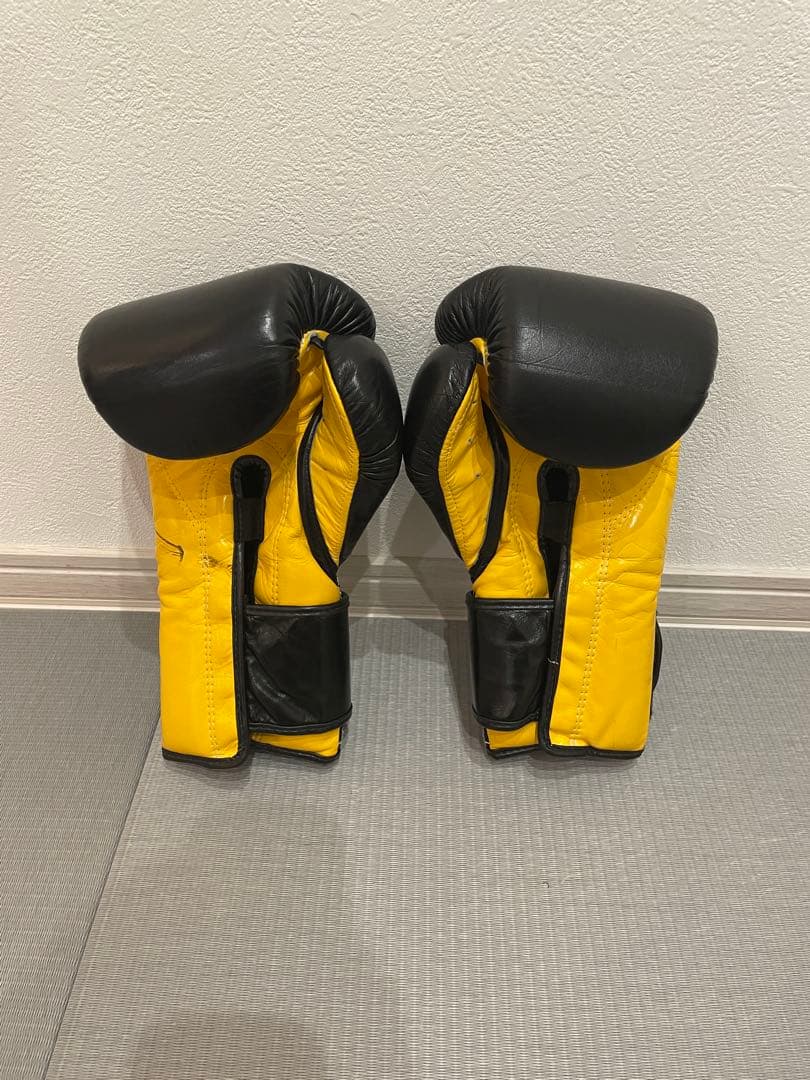 Fairtex ボクシンググローブ 16oz ブラック/イエロー