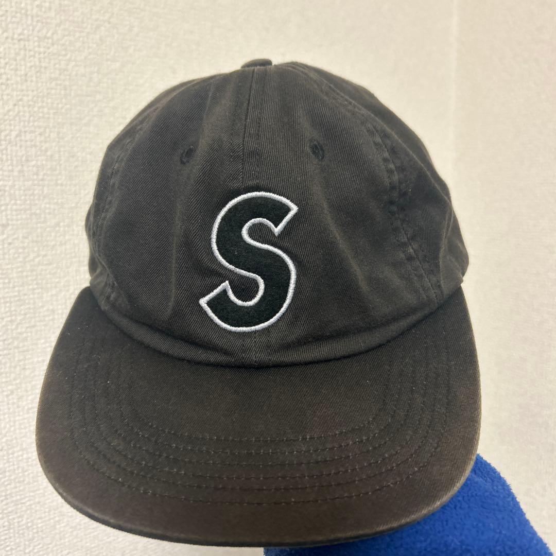 SUPREME ブラック ベースボールキャップ