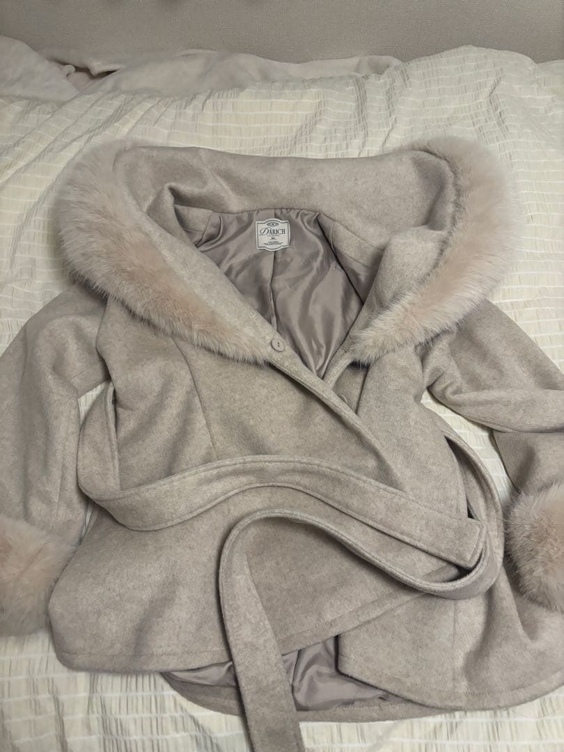 【優美さん専用】ベージュ ファーコート FREEサイズ