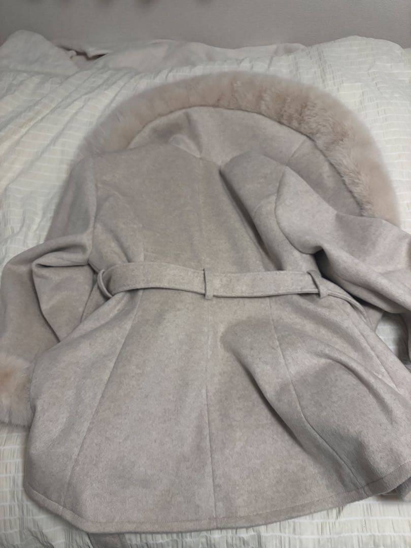 【優美さん専用】ベージュ ファーコート FREEサイズ