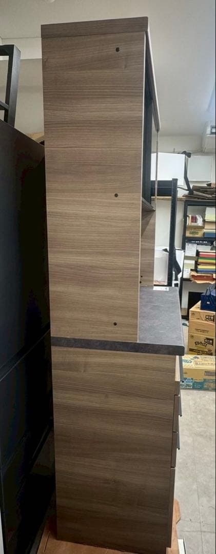 パモウナ 食器棚 キッチンボード IDA-1002R グレイッシュナットnk01