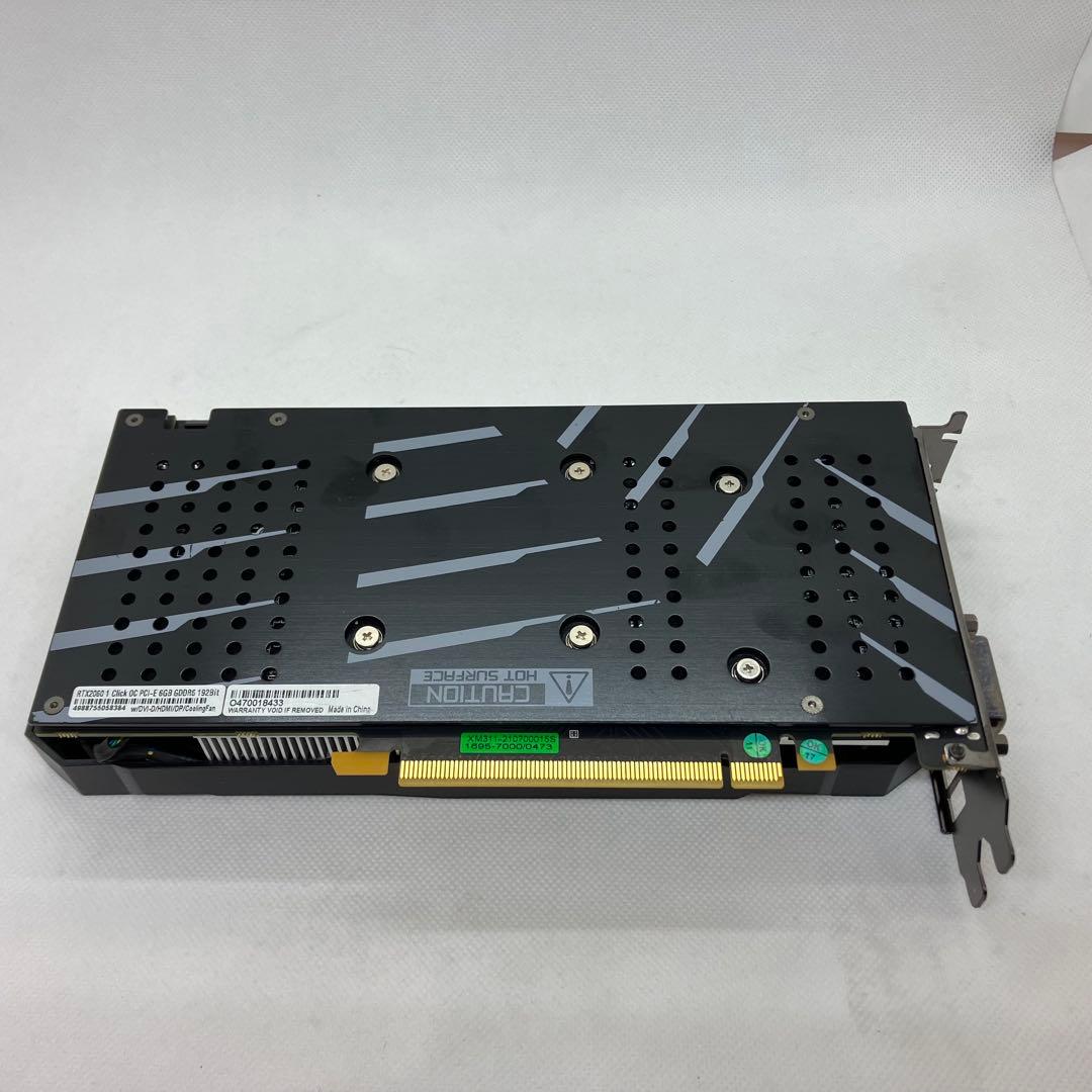 グラフィックボード・グラボ・ビデオカード GG-RTX 2060 1Click OC PCIE 6GB GDDR6 107
