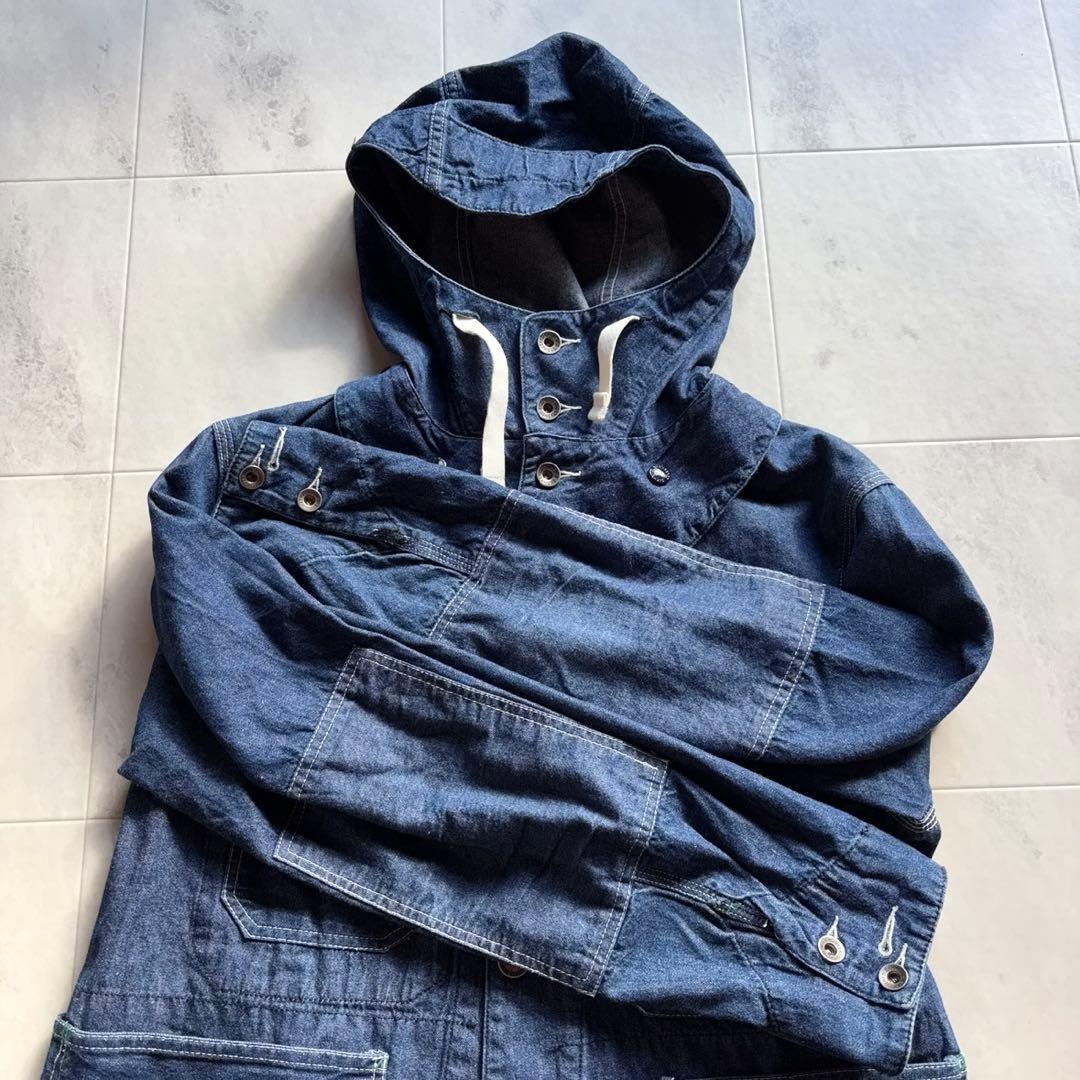 【美品】エンジニアードガーメンツ デニム エンジニアジャケット 短丈 USA製