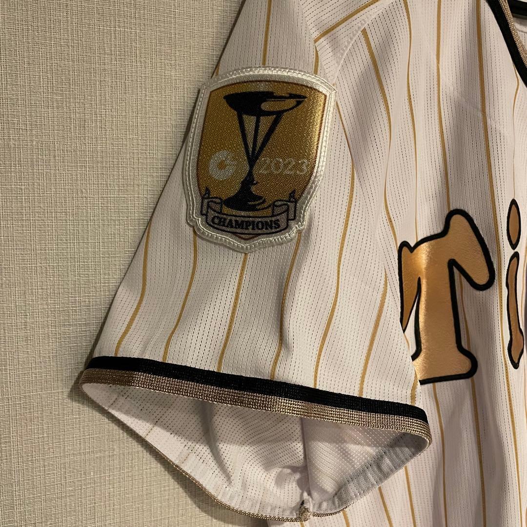 阪神タイガース　チャンピオンユニフォーム　木浪聖也　Lサイズ