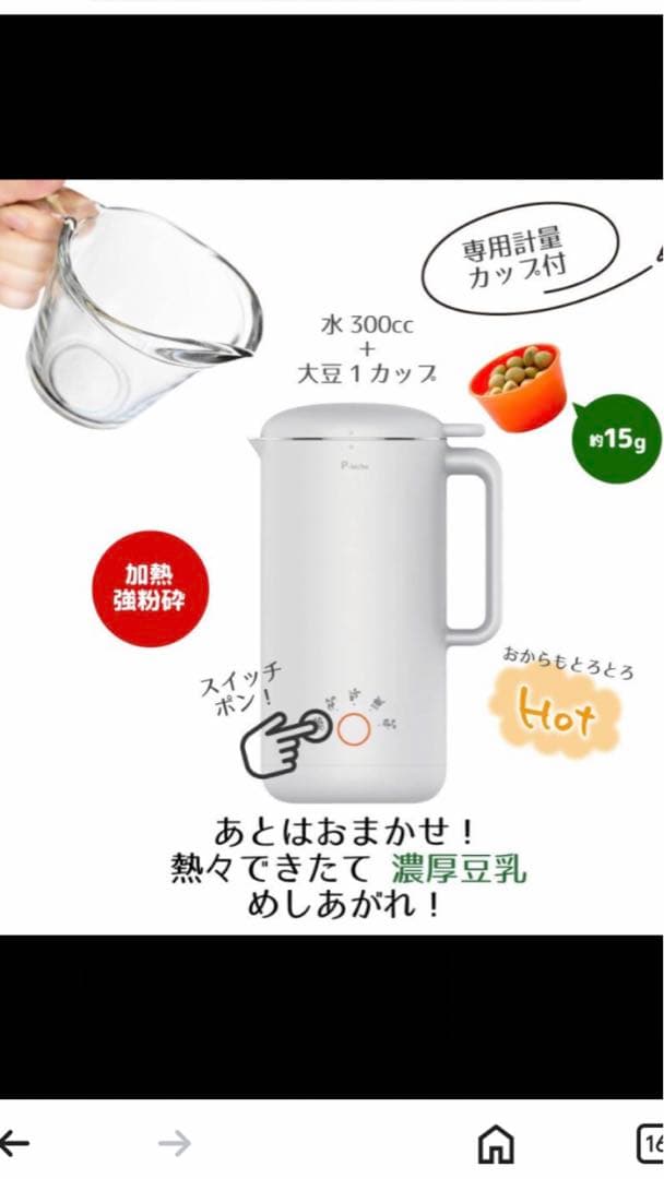 【新品•未使用】P-leche ピーレチェ　プラントミルクメーカー