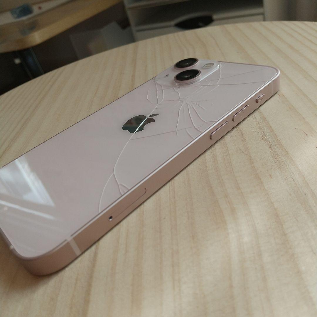 iPhone13mini 256GB 純正バッテリー98％ 背面ヒビ割れ