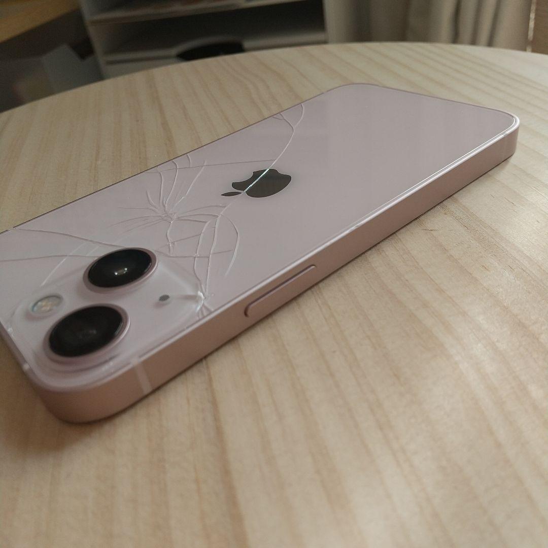 iPhone13mini 256GB 純正バッテリー98％ 背面ヒビ割れ