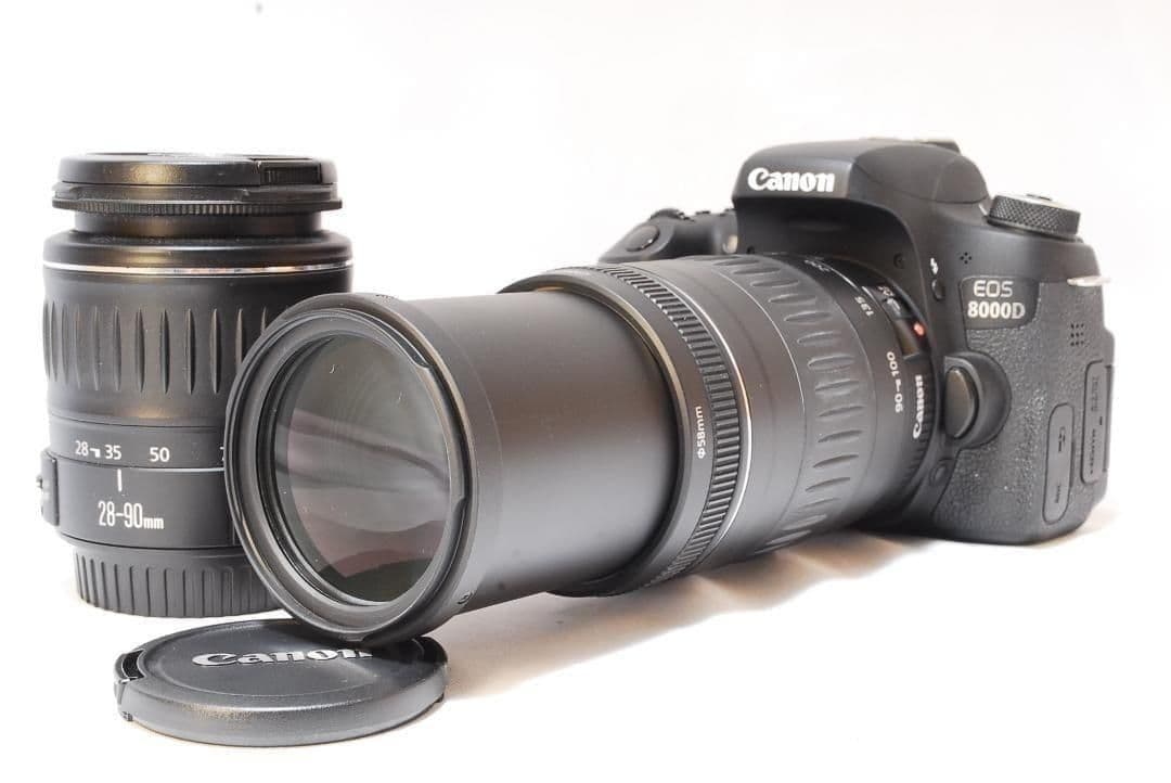 高画質✨美品✨Canon EOS 8000D✨超望遠ダブルレンズ✨Wi-Fi接続