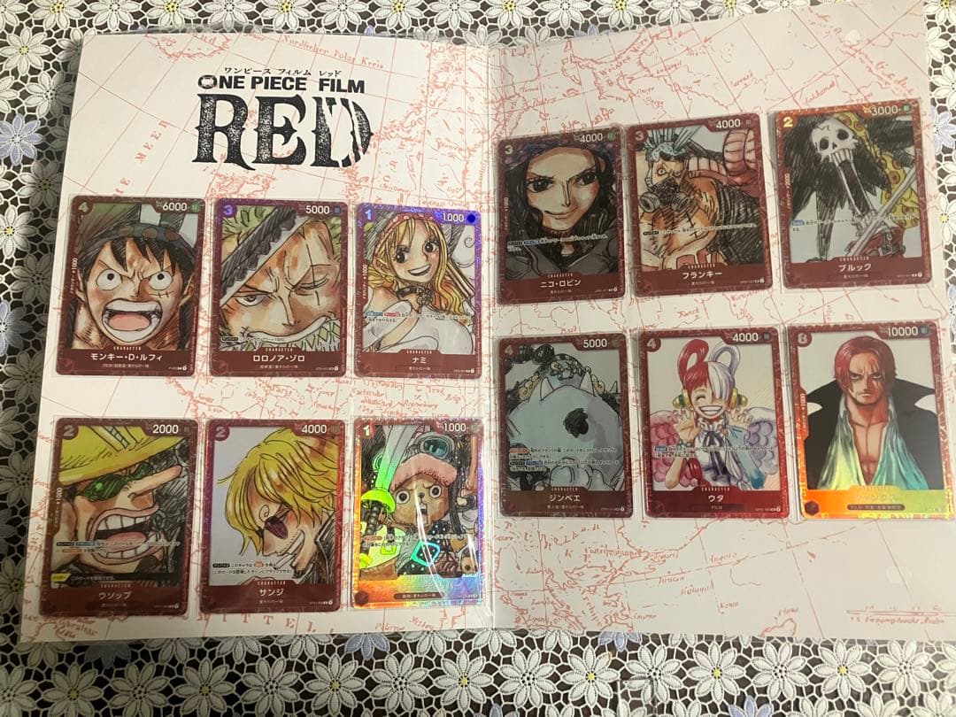 ワンピースカード　カードコレクション　まとめ売り　RED