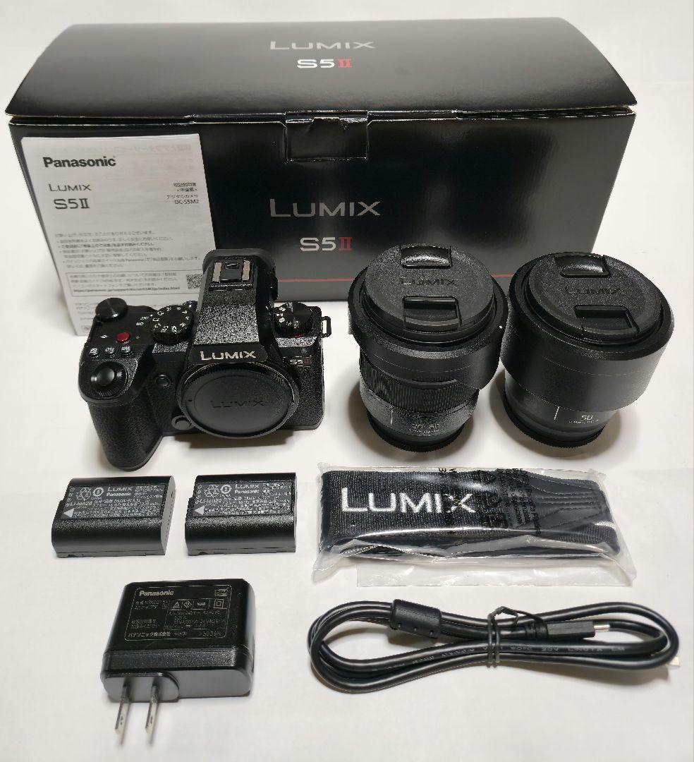 LUMIX DC-S5M2W ダブルレンズキット 【美品/低ショット1108回】
