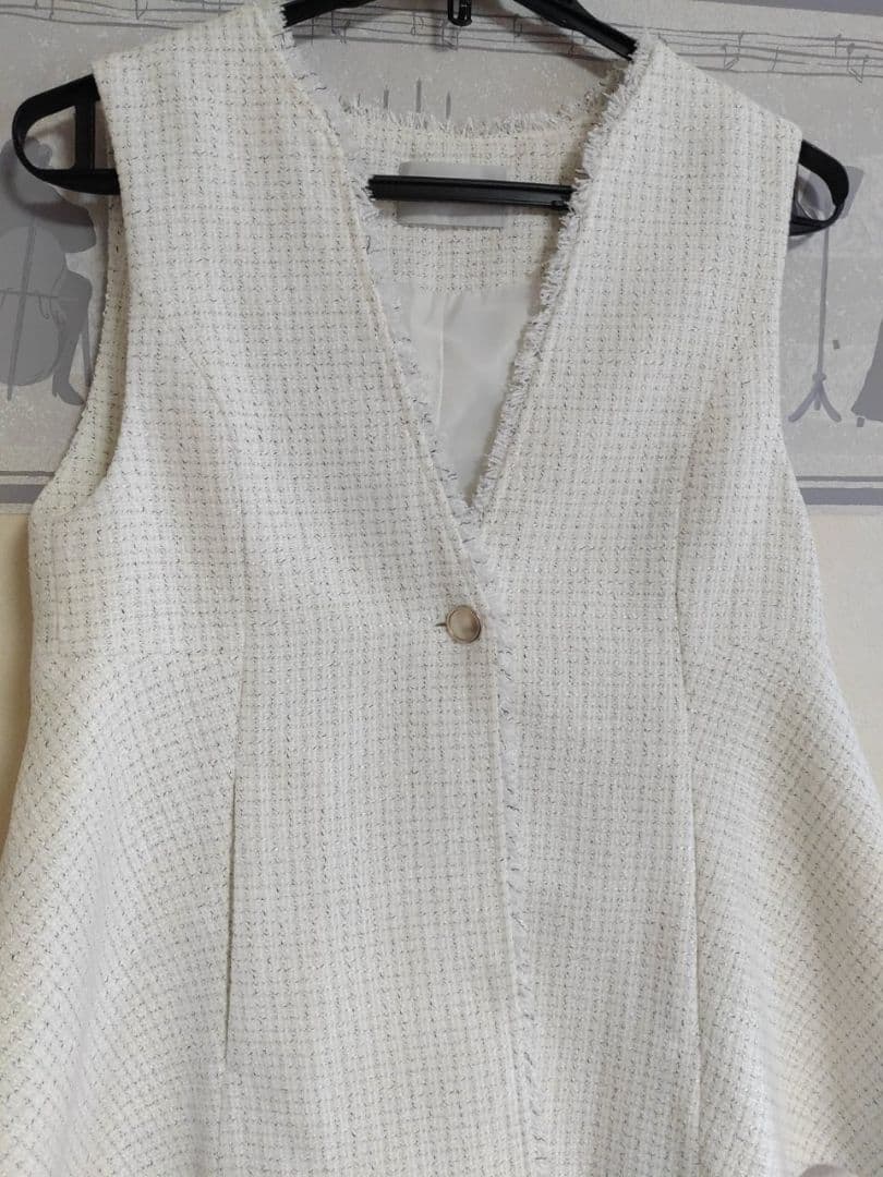 CELFORD　フレアペプラムツイードジレ　ツィードジレ　入学式　入園式　ベスト