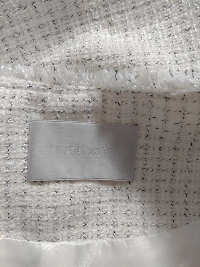 CELFORD　フレアペプラムツイードジレ　ツィードジレ　入学式　入園式　ベスト