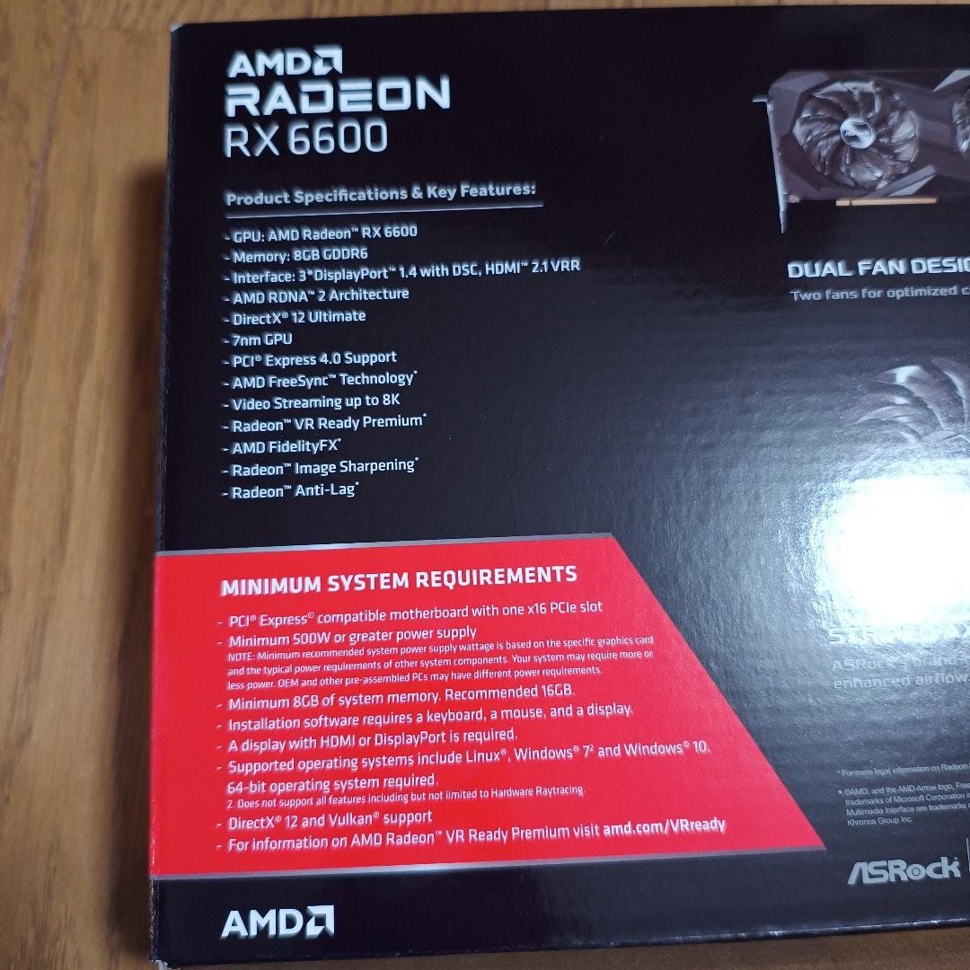 m*a様 ASRock AMD Radeon RX6600 GDDR6 8GB
