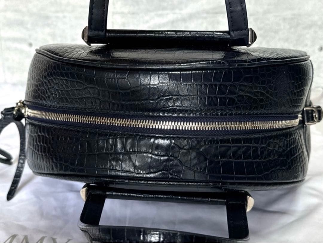 専用品JIMMY CHOO VARENNE クロコ型押し 2WAYバッグ