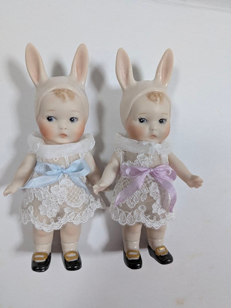 ★ちびくま工房　バニーラブ　ブルーリボン　15センチドール