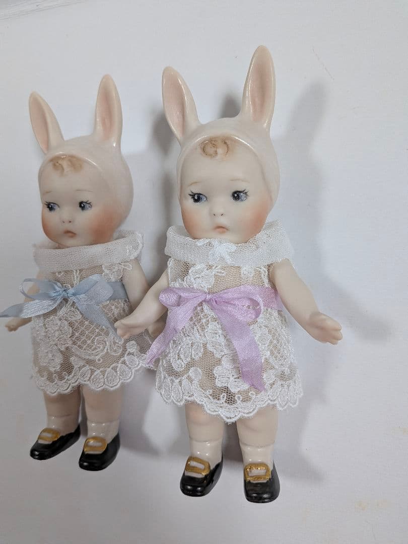 ★ちびくま工房　バニーラブ　ブルーリボン　15センチドール