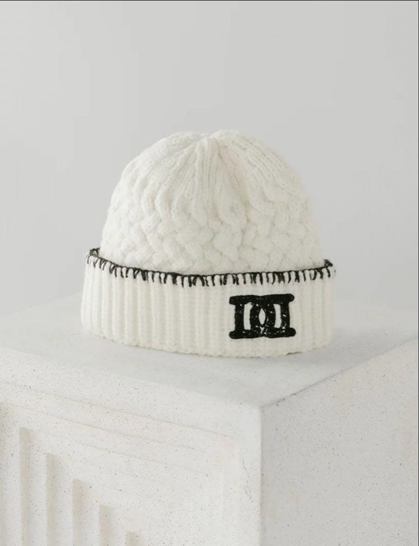 【タグ付新品未使用】darich DDロゴバスケットニットビーニー 白
