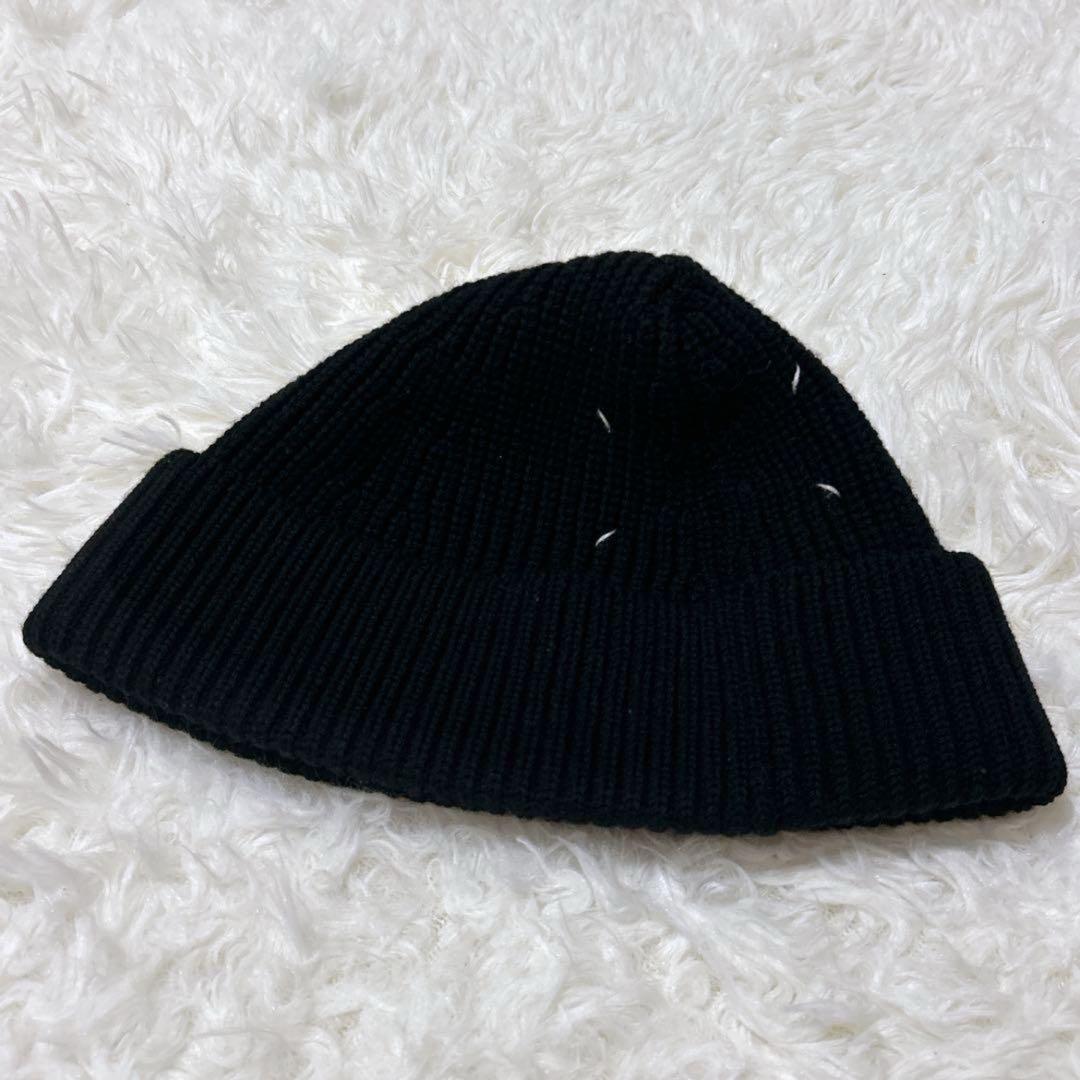 ✨美品✨メゾン・マルジェラ ニット帽 4ステッチ ビーニー マルタン M 黒