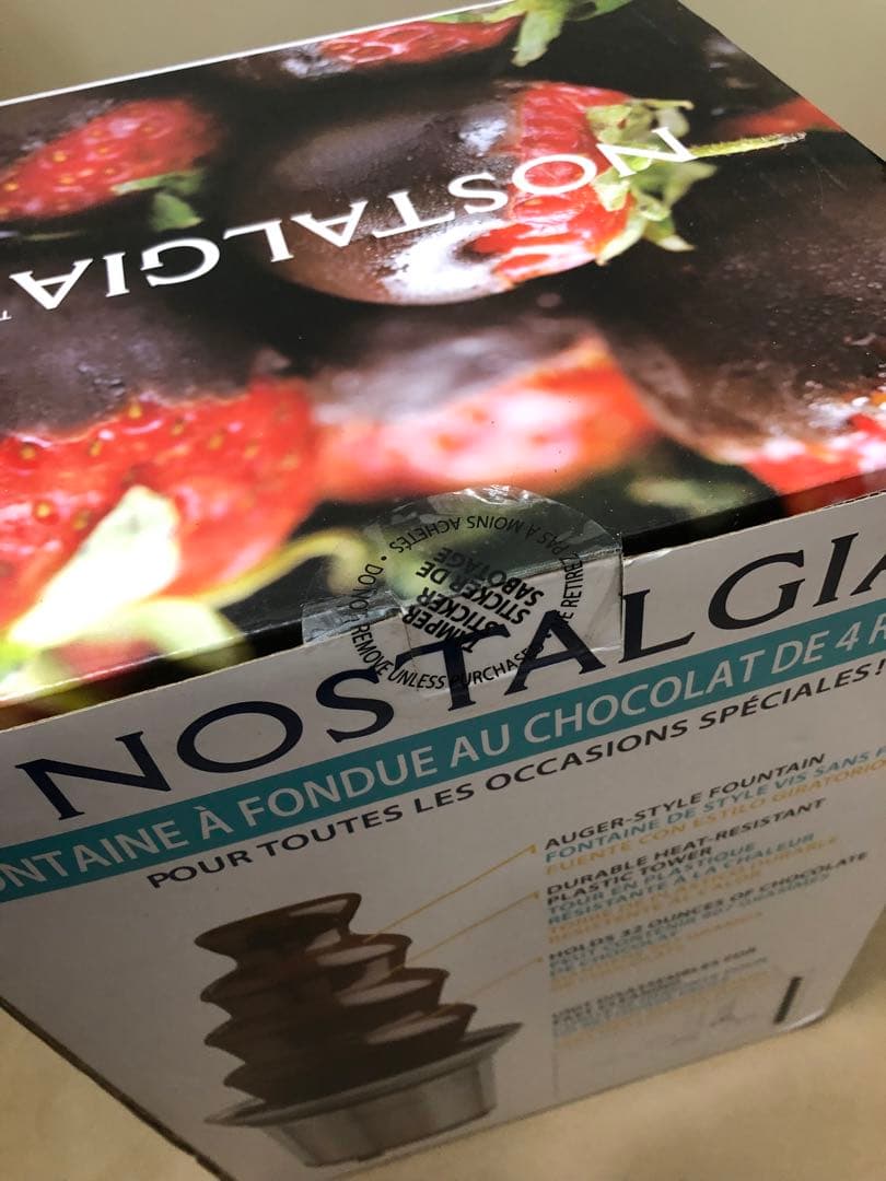 未使用　ノスタルジア　チョコレート　フォンデュファウンテン 4段タワー