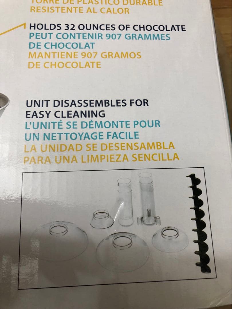 未使用　ノスタルジア　チョコレート　フォンデュファウンテン 4段タワー