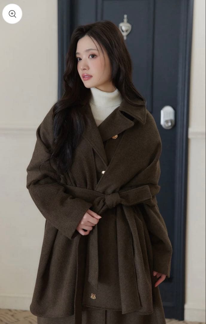 【JOKER】 poláura MANY WAYウールロングトレンチコート