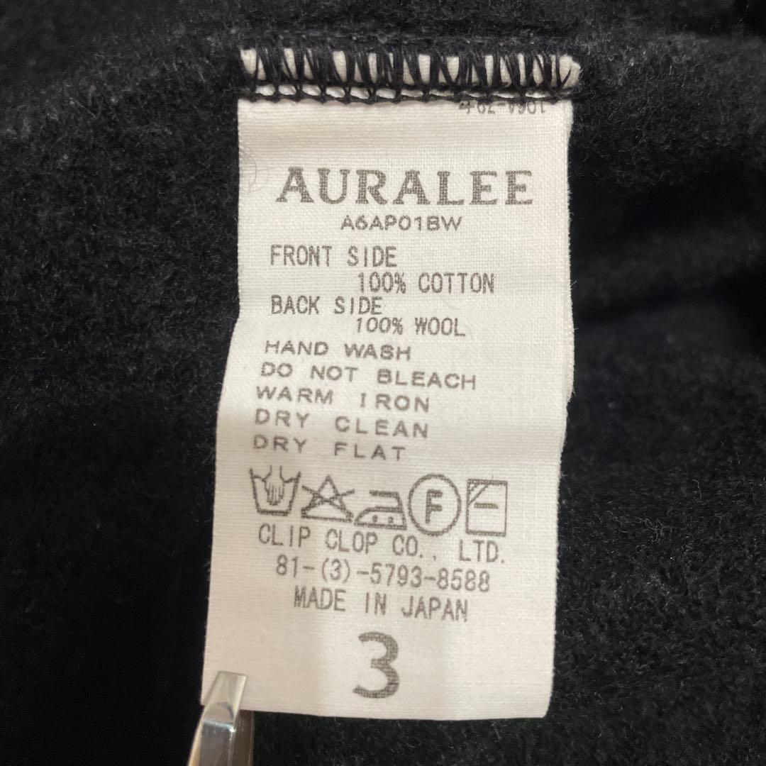 AURALEE ブラック トレーナー
