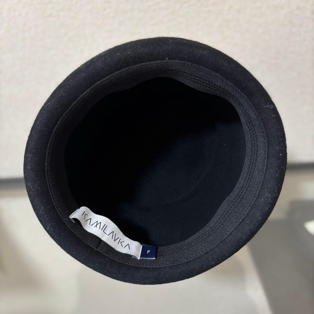 KAMILAVKA フリーサイズ ブラック キャップ ハット 帽子