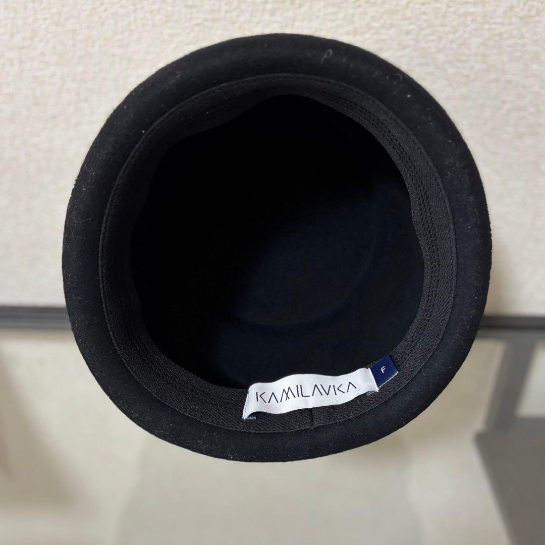 KAMILAVKA フリーサイズ ブラック キャップ ハット 帽子